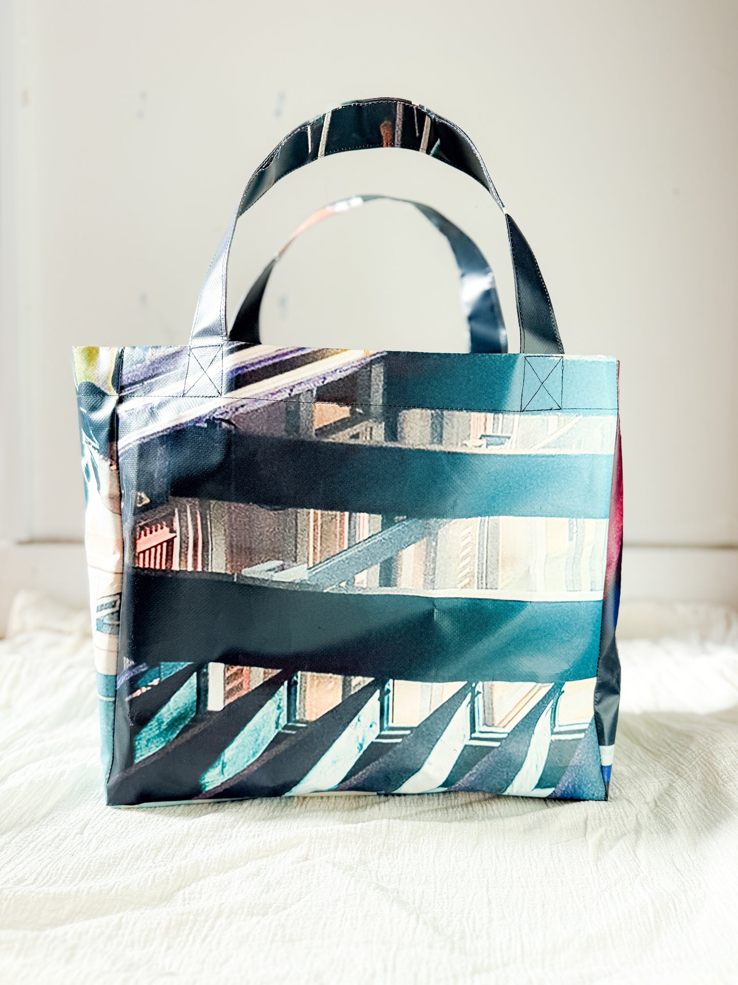 Mac Bag - Teal & Red